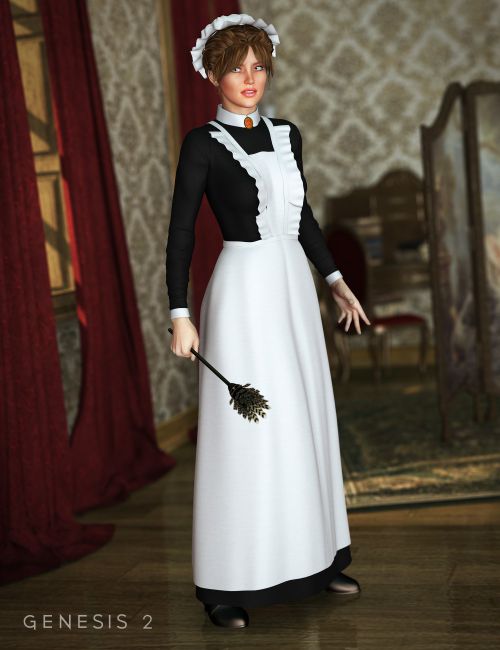 Victorian Maid For Genesis 2 Female S 3d Models For Daz Studio And Poser