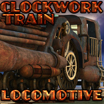 Clockwork Train Locomotive