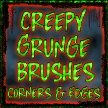 CREEPY GRUNGE Brushes: Corners and Edges