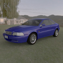 Volvo C70 (Poser and Vue)