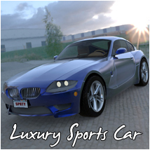 Luxury Sports Car (Poser, Vue, 3ds & obj)