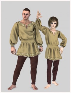 Dynamic Male Peasant Clothing