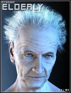 Dynamic Elderly Hair for V4 and M4