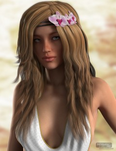 Irena Hair for Genesis 2 Female(s)