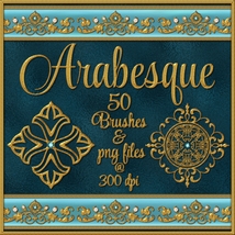 ARABESQUE Brushes and png Files Pack