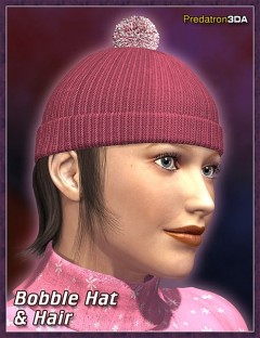 Bobble Hat with Hair for V4