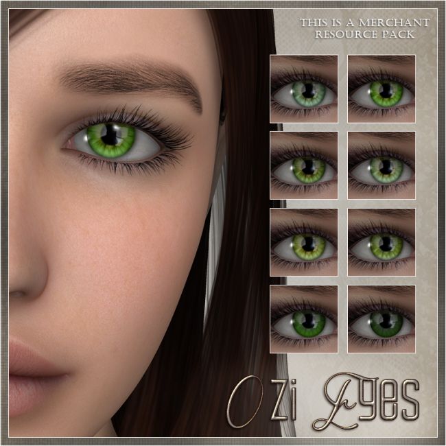 Ozi Eyes MR | 2D and Merchant Resources for Poser and Daz Studio
