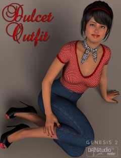 Dulcet Outfit for Genesis 2 Female(s)