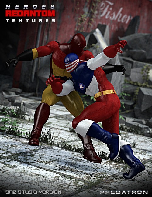 Click here to see preview images for "Heroes - Redantom for DAZ Studio Textures" Heroes - Redantom for DAZ Studio Textures