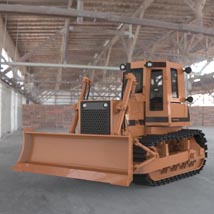 Bulldozer FD14 E (for 3D Studio Max)