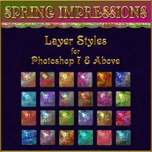 Spring Impressions Layer Styles