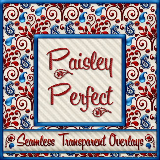 Paisley Perfect Seamless Transparent Overlays