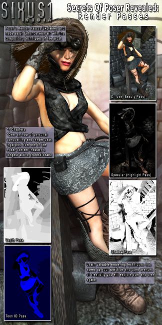 Click here to see preview images for "Secrets of Poser Revealed: Render Passes" Secrets of Poser Revealed: Render Passes