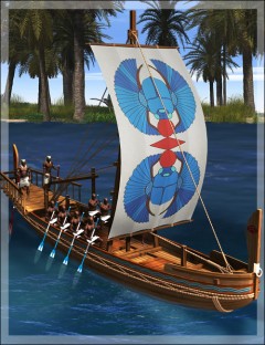 Ancient Egyptian Canal Boat