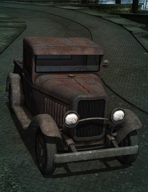 Old Jalopy for Pickup Truck 1930 | 3d Models for Daz Studio and Poser