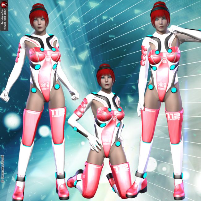Anime Battle Cry Poses Pack For V4  3d Models for Daz Studio and Poser