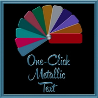 One-Click Metallic Text Layer Styles