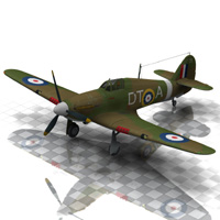 Hurricane Aircraft (for Poser)