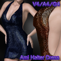 Ami Halter Dress V4-A4-G4