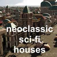 Neoclassic Sci-Fi Houses