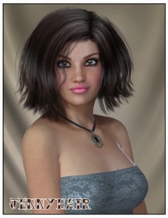 Jenny Hair for Genesis 2 Female(s) and Victoria 4