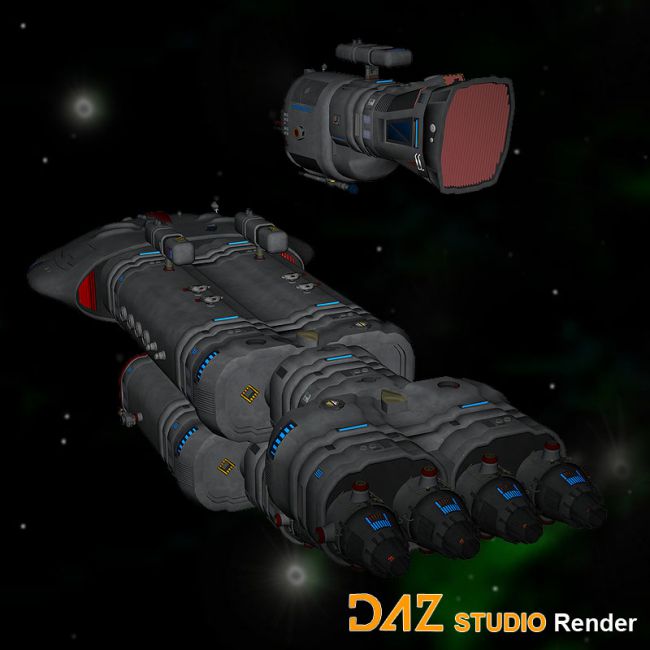 Space Ship Constructor Set 1 | 3d Models for Daz Studio and Poser