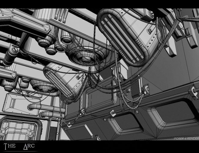 The Arc Sci-Fi Corridor | 3d Models for Daz Studio and Poser