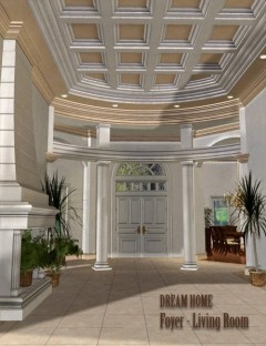 Dream Home: Foyer and Living Room