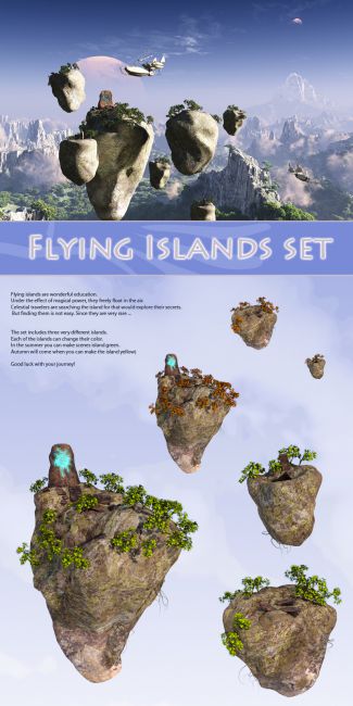 Flying Islands set