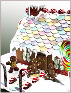 Gingerbread House and Man