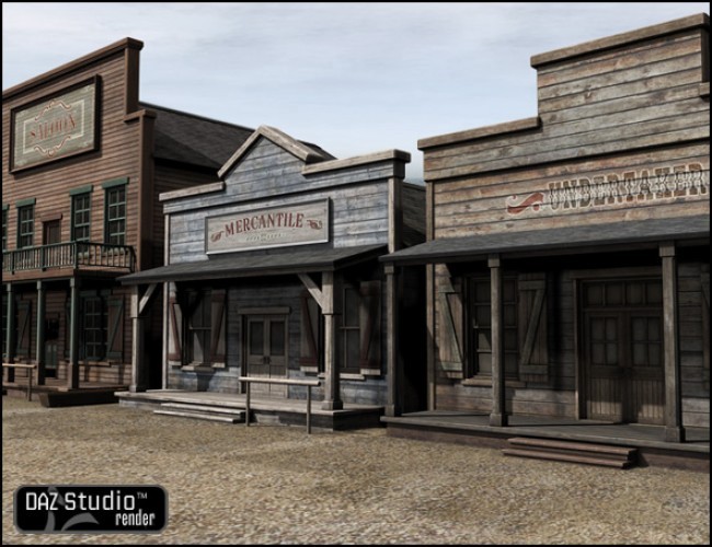 Old West Mercantile | Environments and Props for Daz Studio and Poser