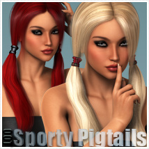 Sporty Pigtails Hair and OOT Hairblending