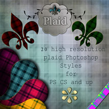 Plaid Photoshop Styles