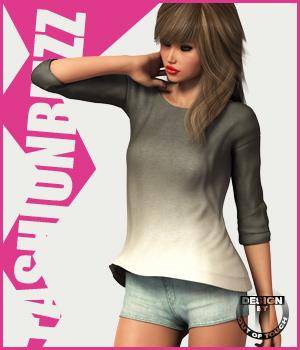 Fashion Blizz - Oversized Shirt for Genesis 2 Female(s)