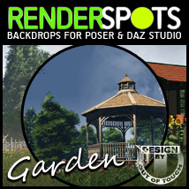 RenderSpots Garden for Poser and DAZ Studio