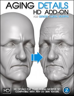 Aging Details HD for Genesis Aging Morphs