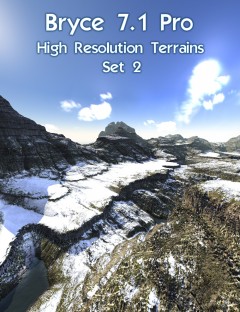 Bryce 7.1 Pro - High Resolution Terrains - Set 2