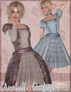 Anabelle Outfit for Genesis 2 Female(s)