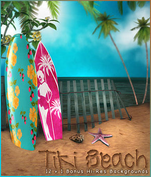 Tiki Beach Backgrounds