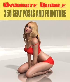 Dynamite Bundle - 350 Sexy V4 poses and furniture