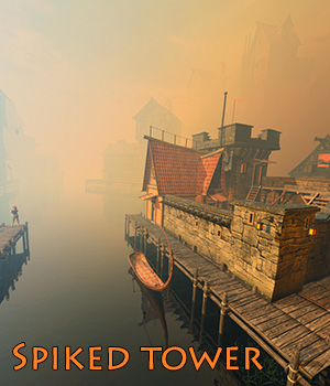 Spiked tower