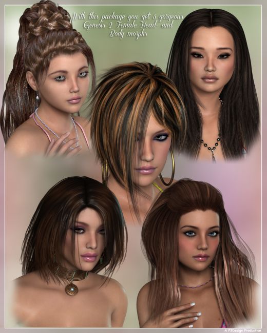 Click here to see preview images for "P3D G2F Morph Package" P3D G2F Morph Package