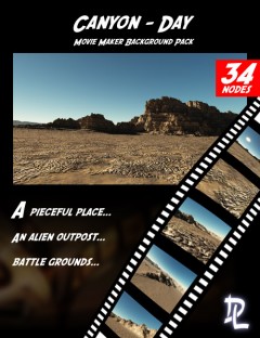 Movie Maker Canyon Day Background Pack