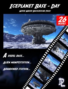 Movie Maker Iceplanet Base Day Background Pack