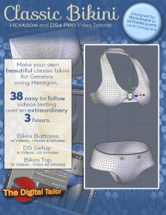 Classic Bikini (Hexagon and DAZ Studio 4 Pro Video Tutorial)