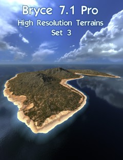 Bryce 7.1 Pro- High Resolution Terrains- Set 3