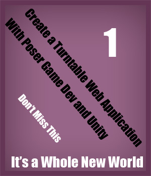 Creating a Turntable Web Application with Poser Game Dev and Unity