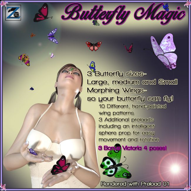 Click here to see preview images for "Z Butterfly Magic" Z Butterfly Magic