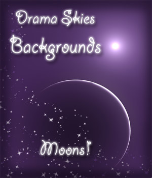 Drama Skies Backgrounds - Moons