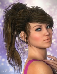 NJA Ponytail Hair for Genesis 2 Female(s)